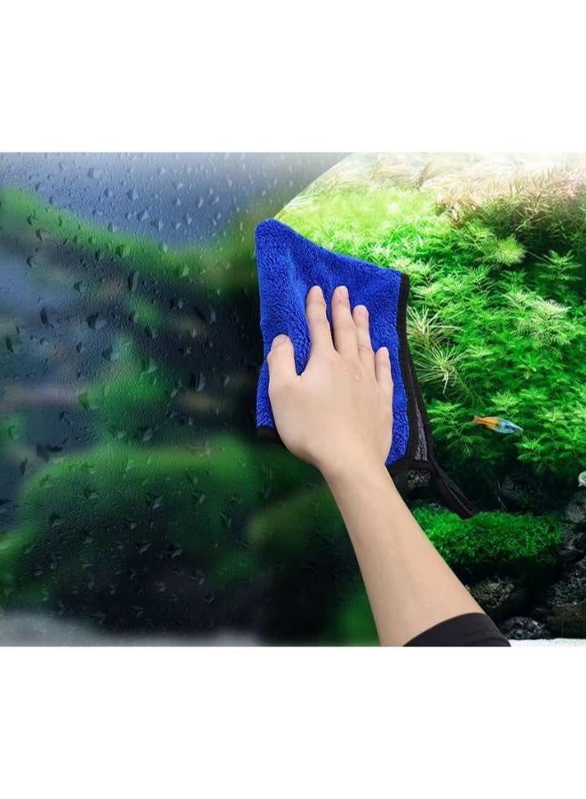 قطعة قماش تنظيف أحواض السمك فائقة النعومة من الألياف الدقيقة - طبقة مزدوجة - Image 2